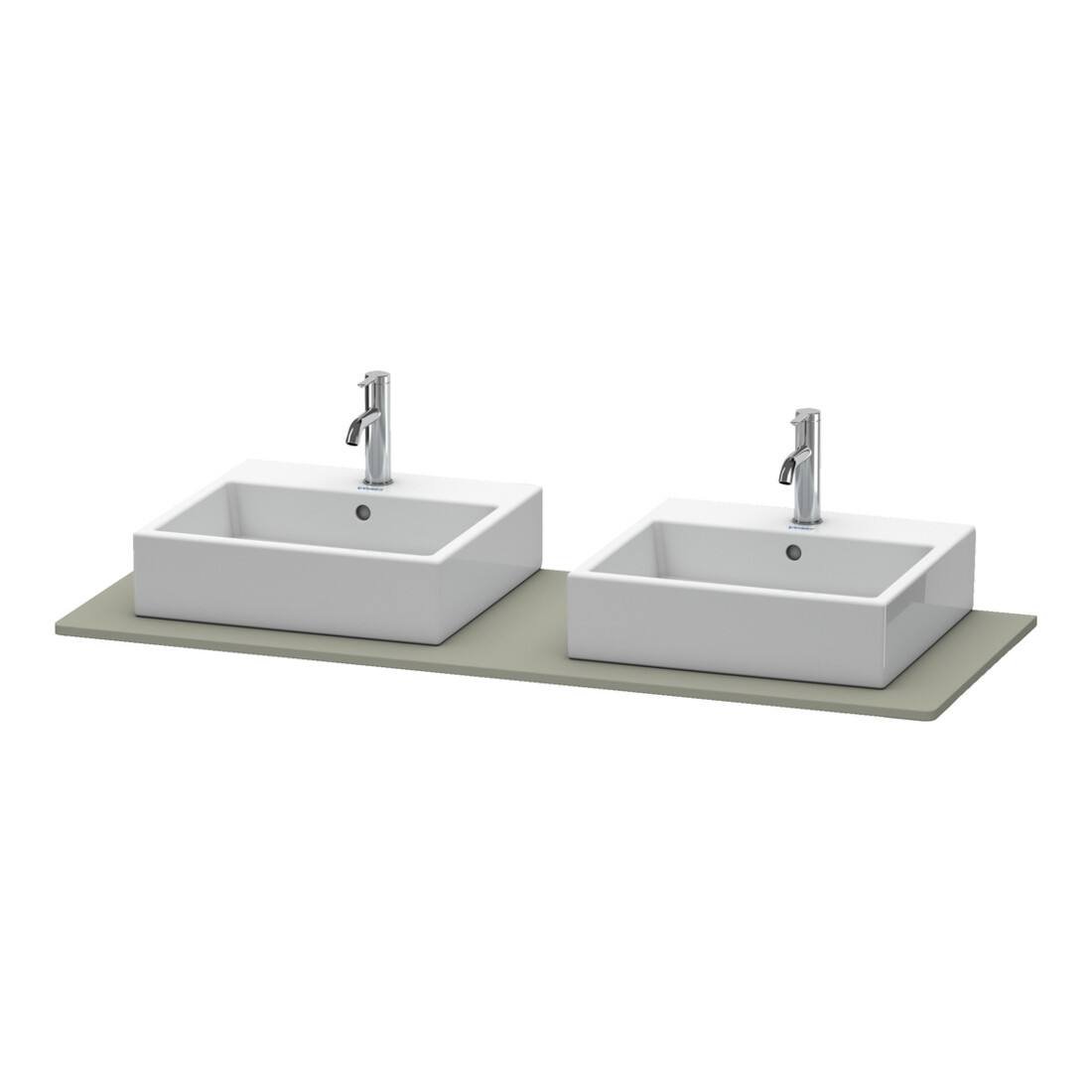 Duravit Console XSquare 140x55 cm, st-g m, m 2 sorties, lavabo double face