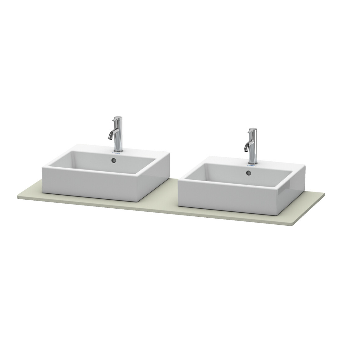 Duravit Console XSquare 140x55 cm, T m, m 2 sorties, lavabo double face