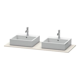 Duravit Console XSquare 140x55 cm, T mat, m 2 sorties, lavabo double face