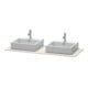 Duravit Console XSquare 140x55 cm, T mat, m 2 sorties, lavabo double face-1