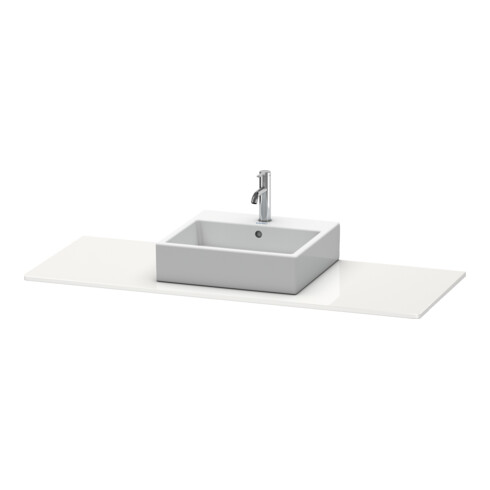 Duravit Console XSquare 140x55x1,6 cm, avec 1 AS, AS avec, blanc brillant