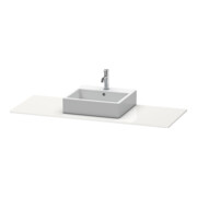 Duravit Console XSquare 140x55x1,6 cm, avec 1 AS, AS avec, blanc brillant-3