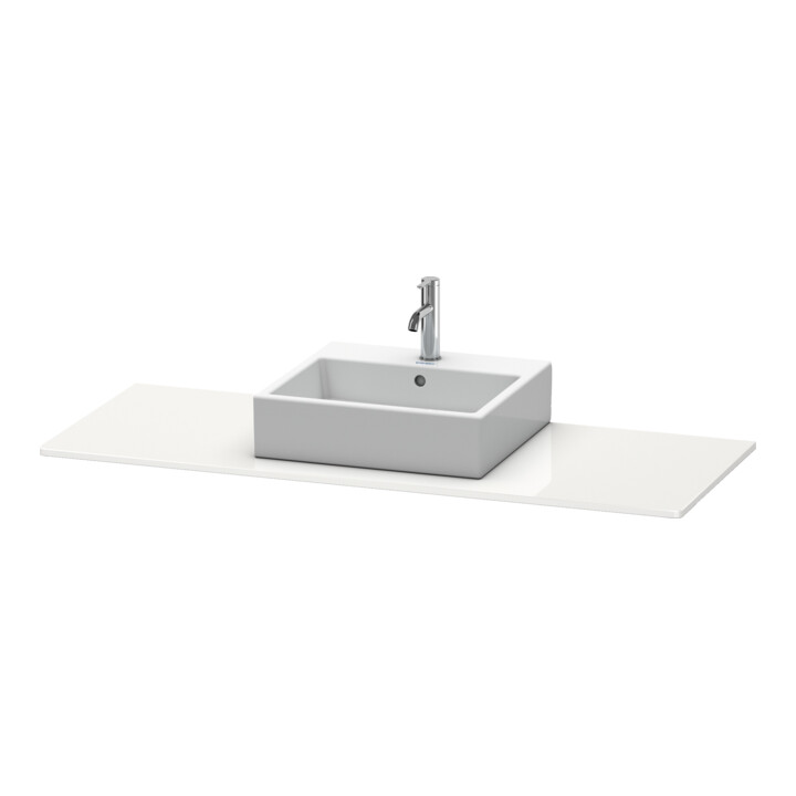 Duravit Console XSquare 140x55x1,6 cm, avec 1 AS, AS avec, blanc brillant