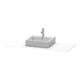 Duravit Console XSquare 140x55x1,6 cm, avec 1 AS, AS avec, blanc mat-1
