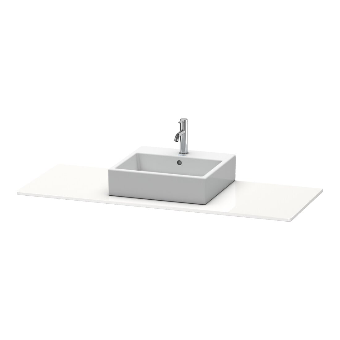 Duravit Console XSquare 140x55x1,6 cm, avec 1 AS, AS avec, blanc mat