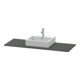 Duravit Console XSquare 140x55x1,6 cm, avec 1 AS, AS avec, graphite m-3