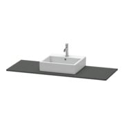 Duravit Console XSquare 140x55x1,6 cm, avec 1 AS, AS avec, graphite m-3