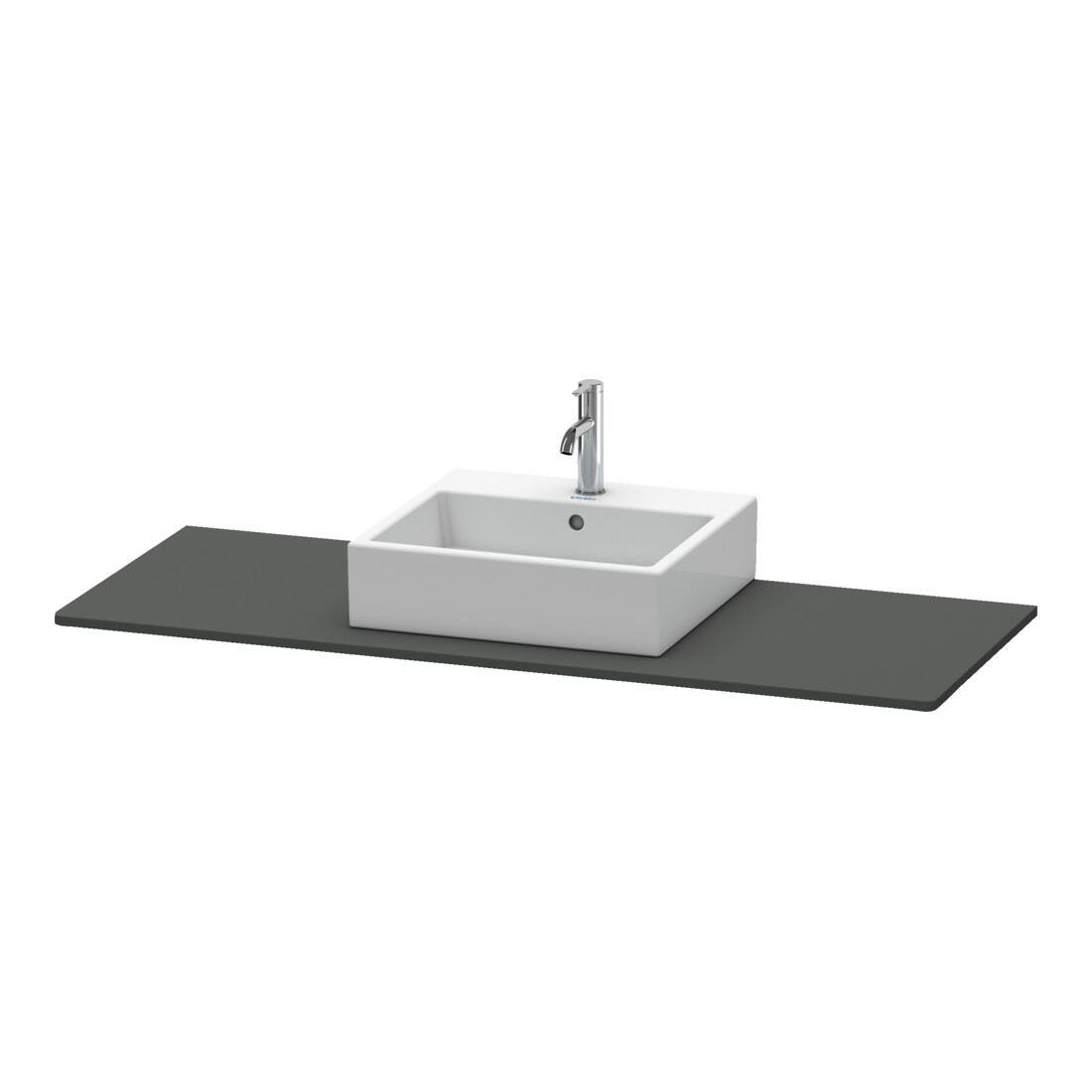 Duravit Console XSquare 140x55x1,6 cm, avec 1 AS, AS avec, graphite m