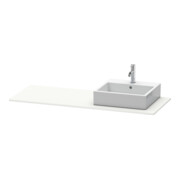 Duravit Console XSquare 140x55x1,6 cm, avec 1 AS, AS droite, blanc satiné-3