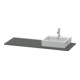 Duravit Console XSquare 140x55x1,6 cm, avec 1 AS, AS droite, graphite m-3