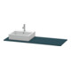 Duravit Console XSquare 140x55x1,6 cm, avec 1 AS, AS gauche, bleu mat satiné-3