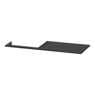 Duravit Console XSquare 140x55x1,6 cm, avec 1 AS, AS gauche, graphite mat