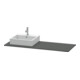 Duravit Console XSquare 140x55x1,6 cm, avec 1 AS, AS gauche, graphite mat-4