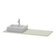 Duravit Console XSquare 140x55x1,6 cm, avec 1 AS, AS gauche, Tau satiné mat-3