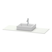 Duravit Console XSquare 140x55x1,6 cm, avec 1 AS, AS inclus, sans robinet-3