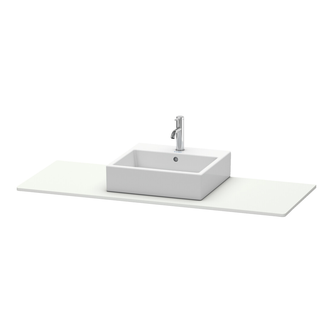 Duravit Console XSquare 140x55x1,6 cm, avec 1 AS, AS inclus, sans robinet