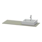 Duravit Console XSquare 140x55x1,6 cm, avec 1 AS, AS r, acier inox satiné mat-3
