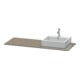 Duravit Console XSquare 140x55x1,6 cm, avec 1 AS, AS r, bord brillant gris-3