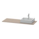 Duravit Console XSquare 140x55x1,6 cm, avec 1 AS, découpe droite, base m-3