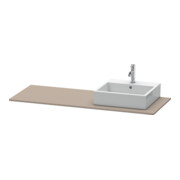 Duravit Console XSquare 140x55x1,6 cm, avec 1 AS, découpe droite, base m-3