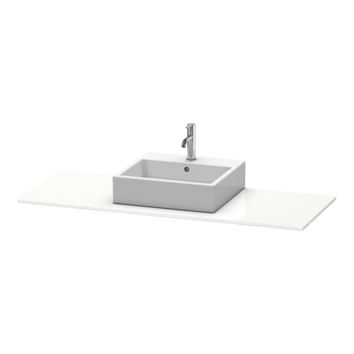 Duravit Console XSquare 140x55x1,6 cm, avec 1 trou, blanc