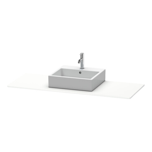 Duravit Console XSquare 140x55x1,6 cm, avec 1 trou, blanc mat