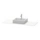 Duravit Console XSquare 140x55x1,6 cm, avec 1 trou, blanc mat s-matt-3