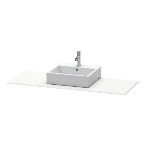 Duravit Console XSquare 140x55x1,6 cm, avec 1 trou, blanc mat s-matt