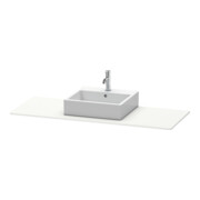 Duravit Console XSquare 140x55x1,6 cm, avec 1 trou, blanc mat s-matt-3