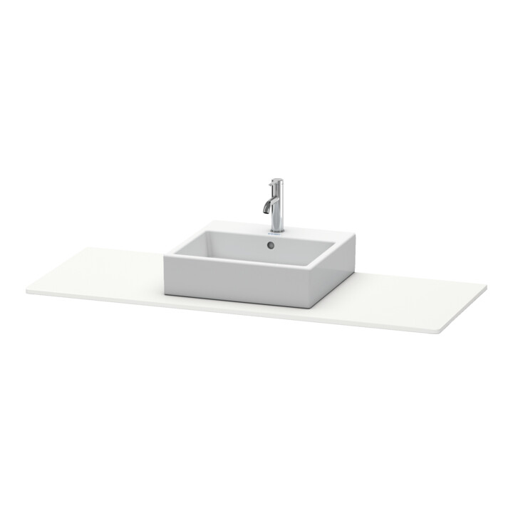 Duravit Console XSquare 140x55x1,6 cm, avec 1 trou, blanc mat s-matt