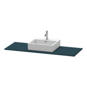 Duravit Console XSquare 140x55x1,6 cm, avec 1 trou, blanc satin mat-3