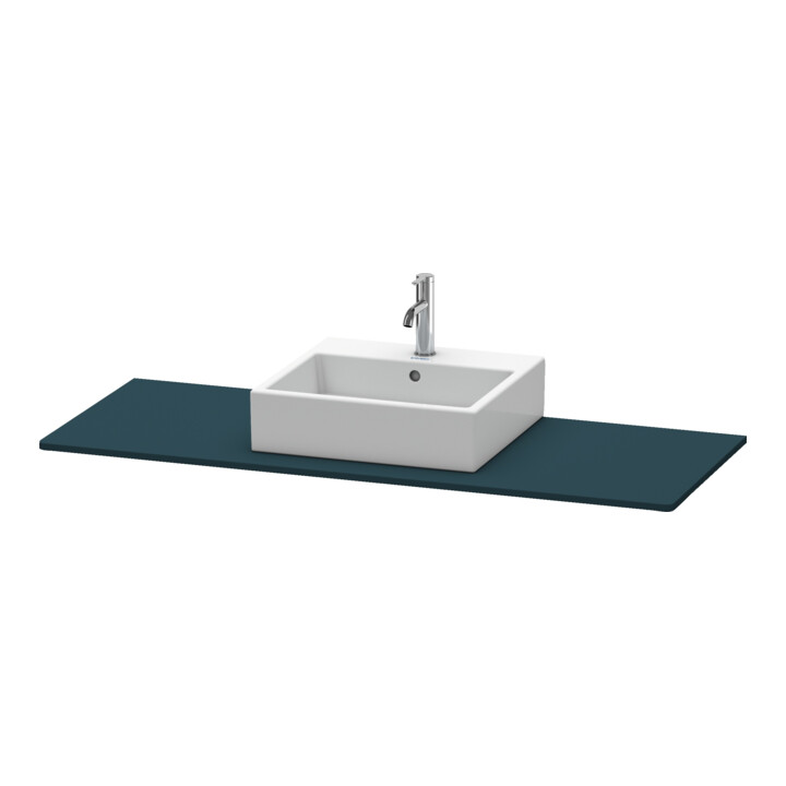Duravit Console XSquare 140x55x1,6 cm, avec 1 trou, blanc satin mat