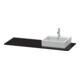 Duravit Console XSquare 140x55x1,6 cm, avec 1 trou, découpe droite, blanc brillant-3