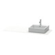 Duravit Console XSquare 140x55x1,6 cm, avec 1 trou, découpe droite, blanche, avec montage-3