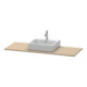 Duravit Console XSquare 140x55x1,6 cm, avec 1 trou, sans robinetterie-3