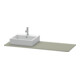 Duravit Console XSquare 140x55x1,6 cm, avec 1 trou, surface mate acier inoxydable-2