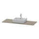 Duravit Console XSquare 140x55x1,6 cm, avec 1 trou, surface mate satinée-3