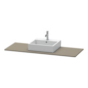 Duravit Console XSquare 140x55x1,6 cm, avec 1 trou, surface mate satinée-3