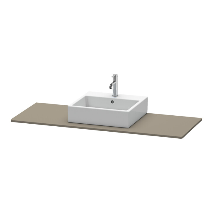 Duravit Console XSquare 140x55x1,6 cm, avec 1 trou, surface mate satinée