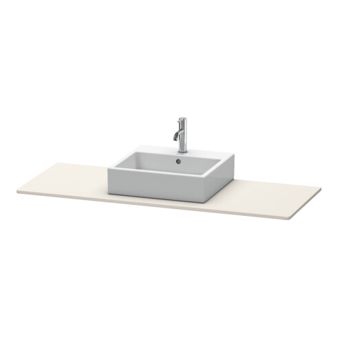 Duravit Console XSquare 140x55x1,6 cm, avec 1 trou, taupe