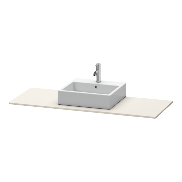 Duravit Console XSquare 140x55x1,6 cm, avec 1 trou, taupe