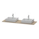 Duravit Console XSquare 160x55 cm, blanc, 2 trous, lavabo double face-3