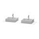 Duravit Console XSquare 160x55 cm, blanc mat, 2 sorties, lavabo double face-3