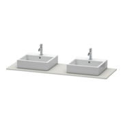 Duravit Console XSquare 160x55 cm, blanc mat, 2 sorties, lavabo double face-3