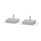 Duravit Console XSquare 160x55 cm, blanc mat, 2 sorties, lavabo double face-3