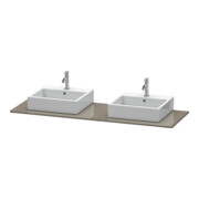 Duravit Console XSquare 160x55 cm, f G g, m 2 sorties, lavabo double face-3