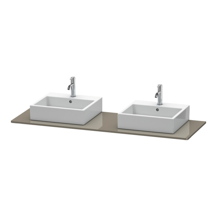 Duravit Console XSquare 160x55 cm, f G g, m 2 sorties, lavabo double face