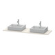 Duravit Console XSquare 160x55 cm, H, avec 2 sorties, lavabo double face-4
