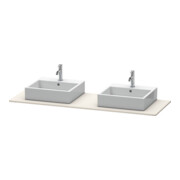 Duravit Console XSquare 160x55 cm, H, avec 2 sorties, lavabo double face-4