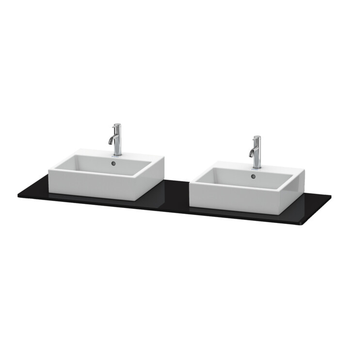 Duravit Console XSquare 160x55 cm, s g, m 2 sorties, lavabo double face